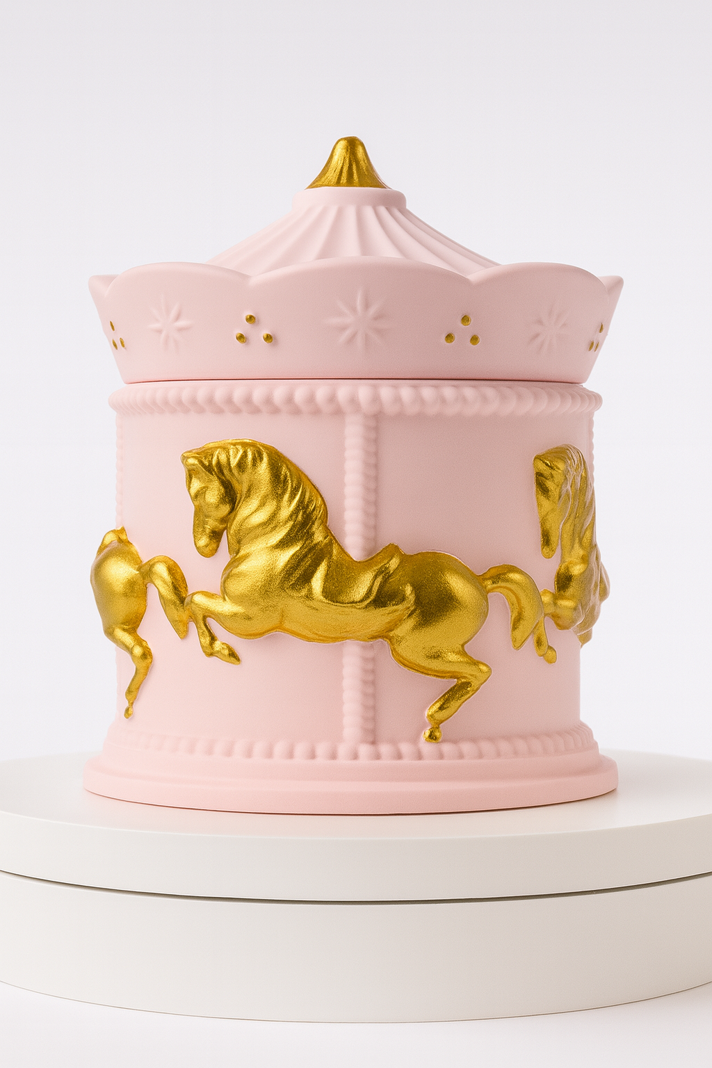 Carousel Candle Dewy Rose