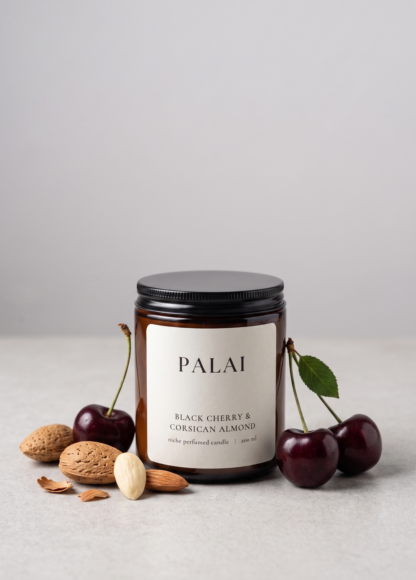 Aroma candle BLACK CHERRY & CORSIVAN ALMOND