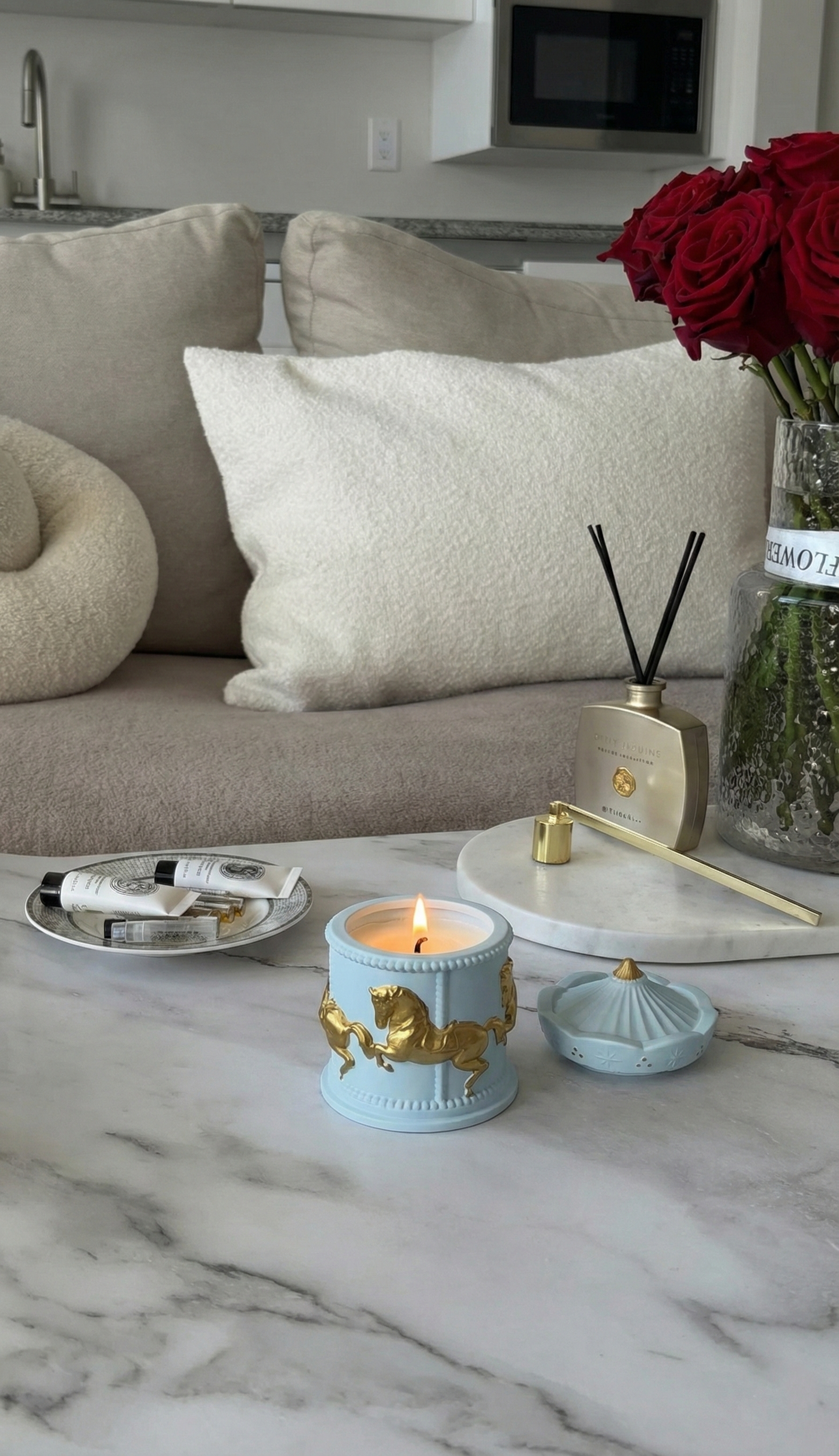 Campanilla de viento azul