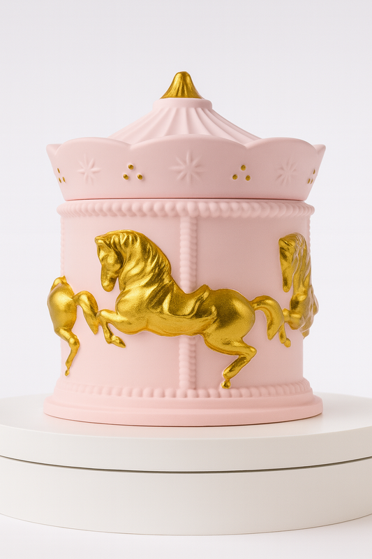 Carousel Candle Dewy Rose